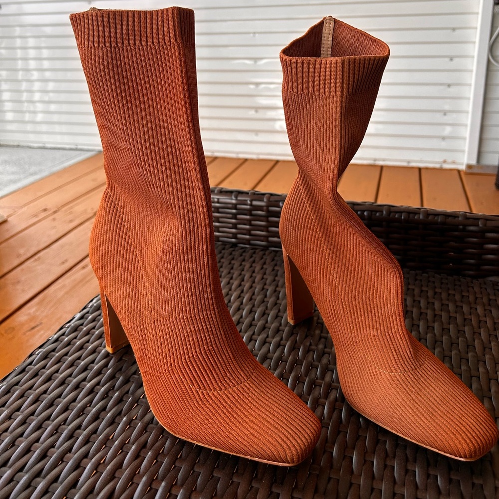 Cuccoo fabric boots women’s light brown